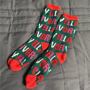 Ivory Ella Christmas Socks